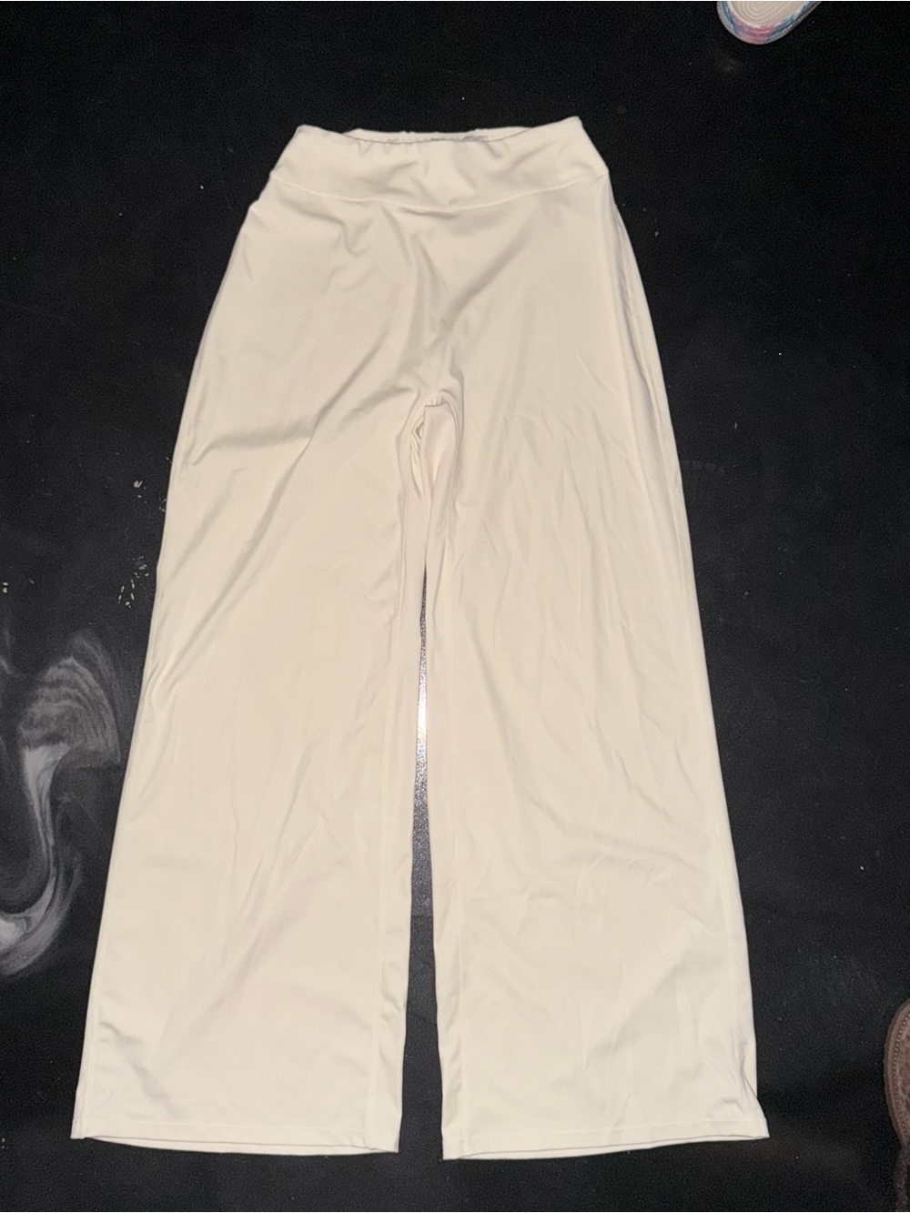 Yellow Cream Wide-Leg yoga Pants
